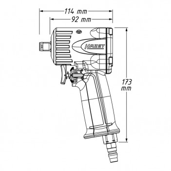 Schlagschrauber extra kurz 9011M 461 Nm Hazet