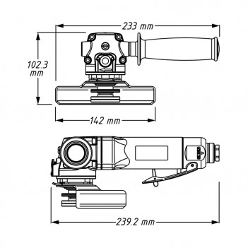 Meuleuse d'angle 125mm 9033N-7 Hazet