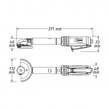 Tiefenschleifer 100mm 9033P-8 Hazet