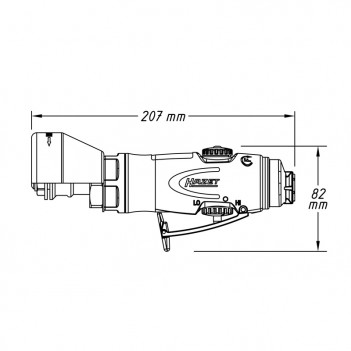 Meuleuse droite 76mm 9033-10 Hazet