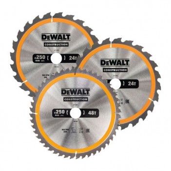 Set de 3 lames diamètre 250mm DT1963 DeWalt