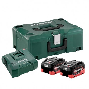 Set 2 Batterien 18V - 8,0 Ah mit Ladegerät ASC Metabo