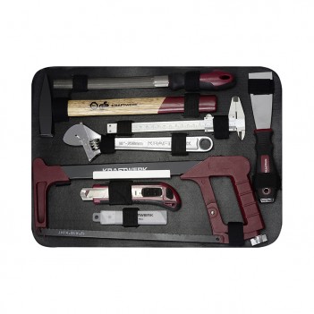 Werkzeugkoffer B100, ABS, 1/4" + 1/2", 169-tlg. Kraftwerk