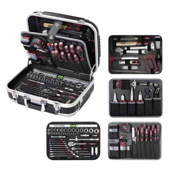 Coffret d'outils B100, ABS, 1/4" + 1/2", 169 pcs. Kraftwerk