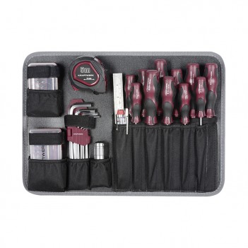 Coffret d'outils B100, ABS, 1/4" + 1/2", 169 pcs. Kraftwerk