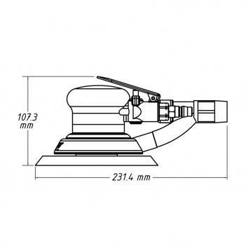 Ponceuse excentrique pneumatique 150mm 9033-2 Hazet