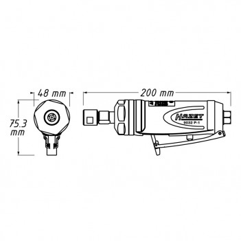 Stabschleifer gerade 700 Watt 9032P-1 Hazet