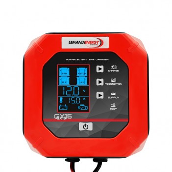 Chargeur de batterie camion 12/24V - 15.0A GX15 Lemania Energy