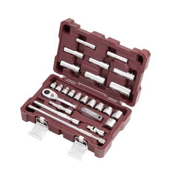 Coffret de douilles, en pouce, 3/8", 24 pcs. Kraftwerk