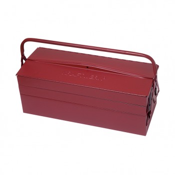 Werkzeugkiste aus dickem Stahlblech, 5 Werkzeugfächer. Kraftwerk