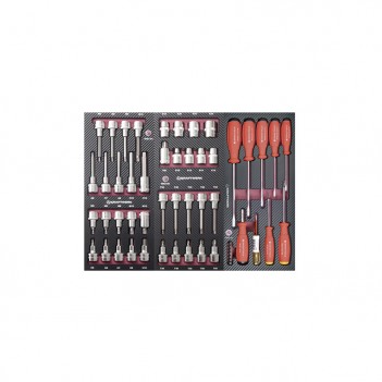Servante d‘atelier P407, PB/HT, avec outils, 243 pcs. Kraftwerk
