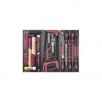 Servante d‘atelier P407, PB/HT, avec outils, 243 pcs. Kraftwerk
