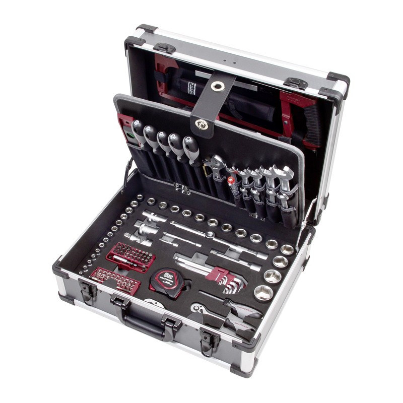 Coffret d’outils B147, 1/4“ + 1/2“, 158 pcs. Kraftwerk Coffret d’outils B147, 1/4“ + 1/2“, 158 pcs. Kraftwerk
