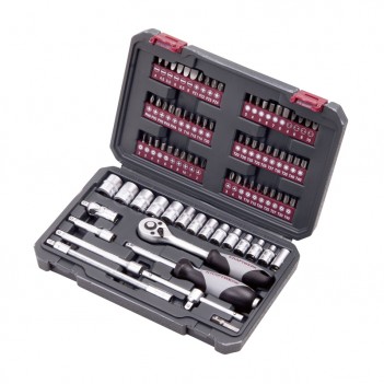 Coffret de douilles Basic-Line, 1/4“, 82 pcs. Kraftwerk