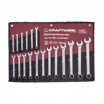 Jeu de clés combinées, 18 pcs. Kraftwerk