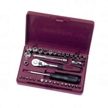 36-teiliger Steckschlüsselsatz 1/4" in ABS-Box Kraftwerk