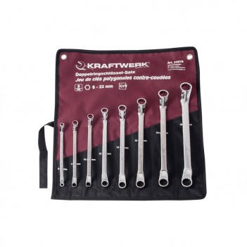 Jeu de clés polygonales contre-coudées 8 pcs. Kraftwerk