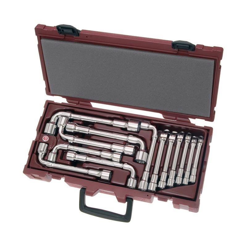 Coffret de clés à pipe débouchées polies 13 pcs. Kraftwerk