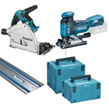 Set Scie circulaire (Bluetooth) + Scie sauteuse à accu MEU031J Makita
