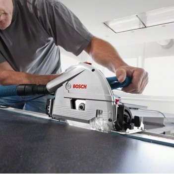 Tauchsäge 1400W GKT 55 GCE Bosch + 2 Führungsschiene + LBoxx