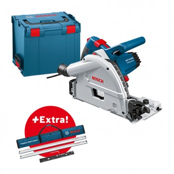 Tauchsäge 1400W GKT 55 GCE Bosch + 2 Führungsschiene + LBoxx