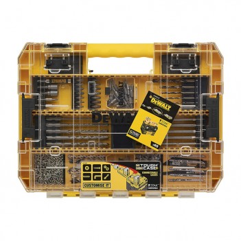 Coffret TOUGHCASE 85 pcs. Forets béton/métal et embouts DT70763 DeWalt