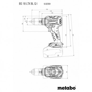 Perceuse visseuse BS 18 LTX BL Q I Metabo