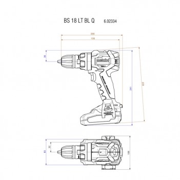 Akku-Bohrschrauber BS 18 LT BL Q Metabo