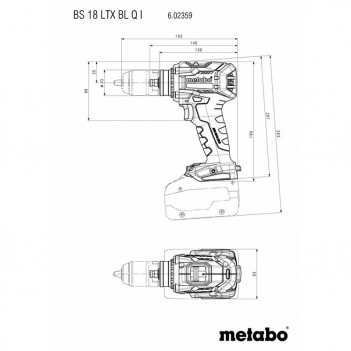 Akku-Bohrschrauber BS 18 LTX BL Q I Metabo