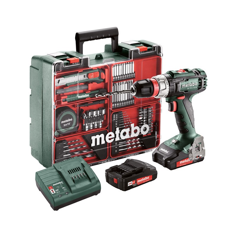 Akku-Bohrschrauber BS 18 L QUICK SET + 2 Akkus 2Ah Metabo