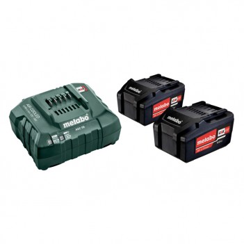 Set 2 Accus 18V - 4,0 Ah avec chargeur ASC Metabo