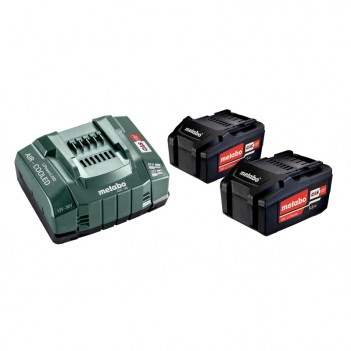 Set mit 2 18V - 5,2 Ah Batterien mit ASC Ladegerät Metabo