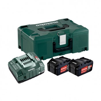 Set mit 2 18V - 5,2 Ah Batterien mit ASC Ladegerät + Metaloc Metabo