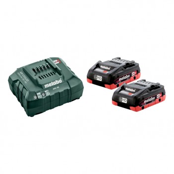 Set mit 2 18V LiHD - 4,0 Ah Batterien mit ASC Ladegerät Metabo