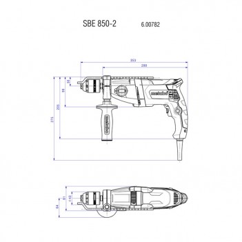 Perceuse à percussion SBE 850-2 Metabo