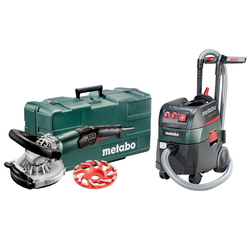 Set Ponceuse à béton RSEV 19-125 + Aspirateur ASR 35 L ACP Metabo