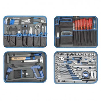 Coffret d'outils en ABS 1/4", 1/2" + Tournevis PB 179-pcs Asphalt
