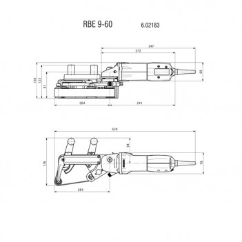 Ponceuse à tubes RBE 9-60 SET Metabo