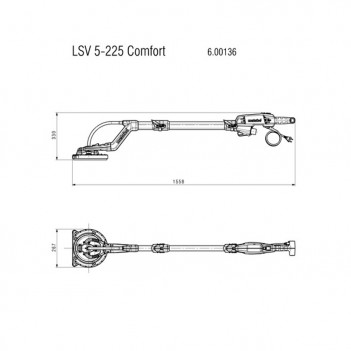 Ponceuse à bras LSV 5-225 COMFORT Metabo