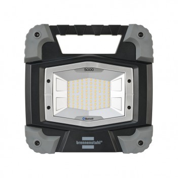 Mobiler Bluetooth LED Baustrahler TORAN 5000lm + Bau Teleskop Stativ Brennenstuhl