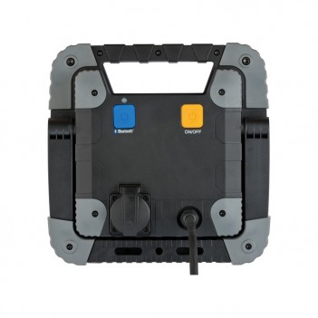 Mobiler Bluetooth LED Baustrahler TORAN 5000lm + Bau Teleskop Stativ Brennenstuhl