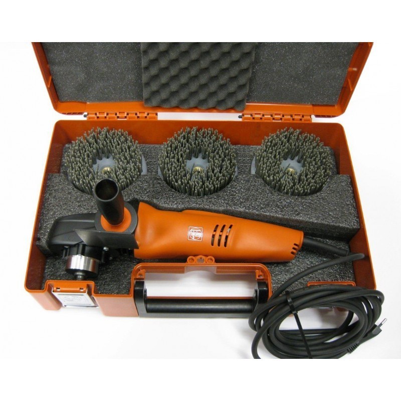 Winkelpolierer Set mit Tellerbürsten WPO 14-25E Fein Winkelpolierer Set mit Tellerbürsten WPO 14-25E Fein