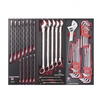 Insert Jeu de clés mixtes avec diverses clés coudées, 49 pcs. Kraftwerk