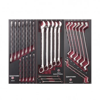 Insert clés mixte et polygonales, 28 pcs. Kraftwerk