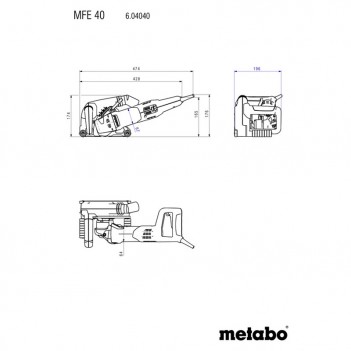 Mauernutfräse MFE 40 Metabo