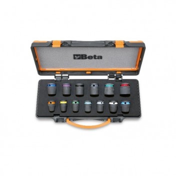 Jeu de 13 douilles à chocs, carré femelle 1/2", coffret 720MC/C13 Beta