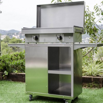 Chariot Inox pour planchas Simogas