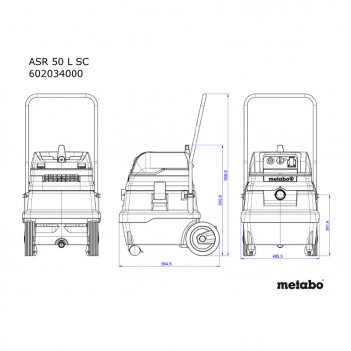 Aspirateur tous usages ASR 50 L SC Metabo