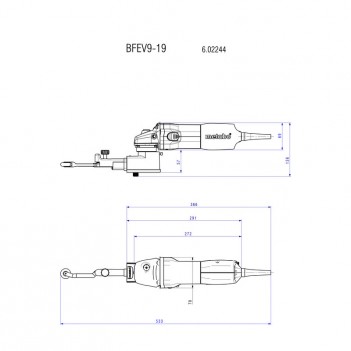 Bandfeile BFE 9-20 SET Metabo