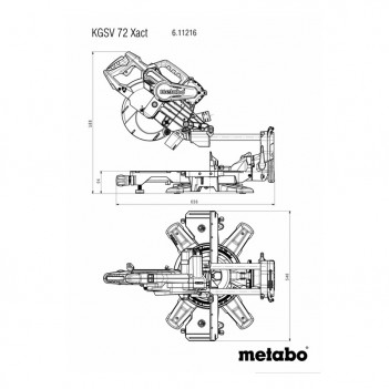 Scie à onglet KGSV 72 XACT Metabo